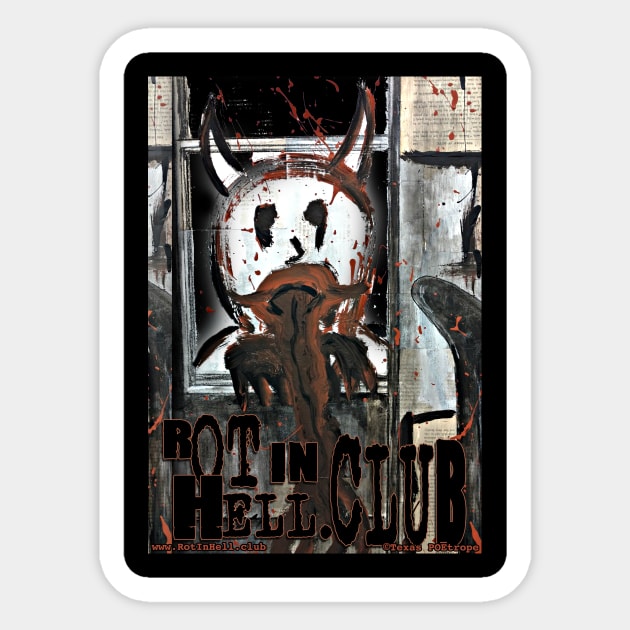 Rot In Hell.club LOGO Sticker by Rot In Hell Club